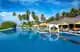 The Liquid Restaurant's leisurely atmosphere and relaxing seating at Atmospher Kanifushi